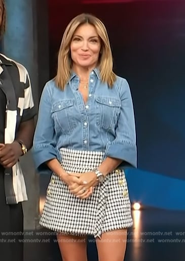 Kit’s denim shirt on Access Hollywood