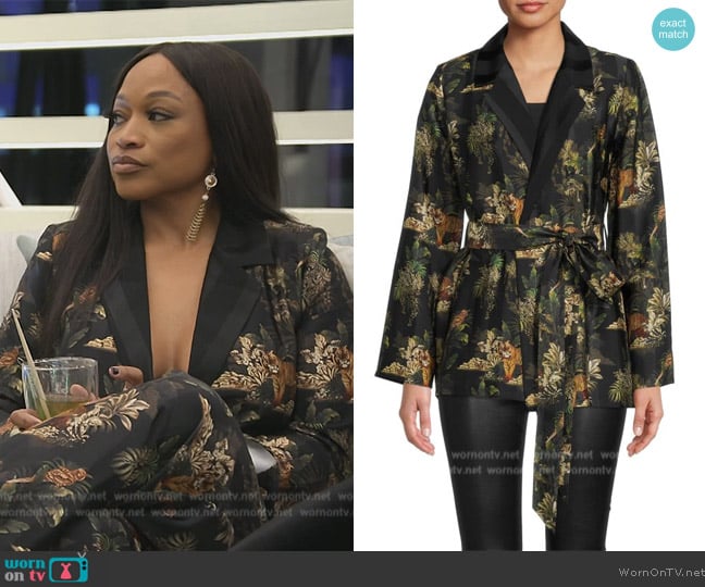 L'Agence Ciara Robe worn by Monyetta on The Real Housewives of Atlanta