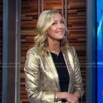 Lara’s metallic blazer on Good Morning America