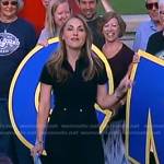 Lori’s black short sleeve jumpsuit on Good Morning America