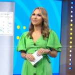 Lori’s green button front midi dress on Good Morning America