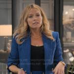 Lorna’s blue tweed blazer and skirt set on The Lincoln Lawyer