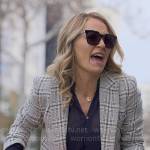 Lorna’s grey plaid blazer on The Lincoln Lawyer