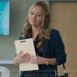 Lorna’s rainbow striped blouse on The Lincoln Lawyer