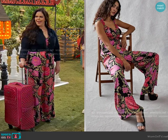 Free People Floral Jumpsuit worn by Lou Hockhauser (Miranda May) on Bunkd