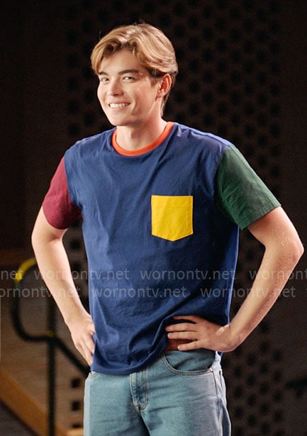 WornOnTV: Mack's colorblock t-shirt on High School Musical The