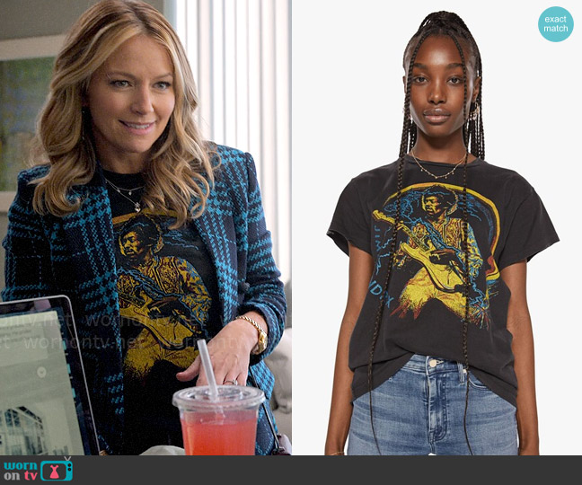 MadeWorn Jimi Hendrix Tee worn by Lorna Crane (Becki Newton) on The Lincoln Lawyer