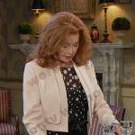 Maggie’s black polka dot dress and jacket on Days of our Lives