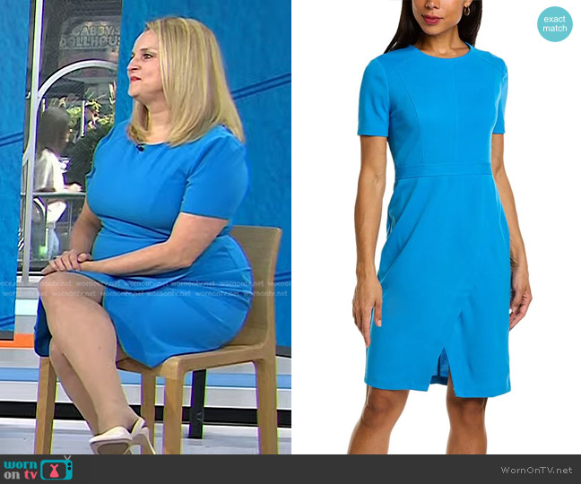 Maggy London Faux Wrap Sheath Dress worn by Dr. Carol Ash on Today