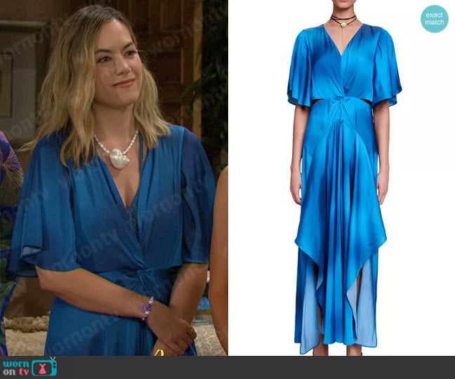 Maje Renilina Dress worn by Hope Logan (Annika Noelle) on The Bold and the Beautiful