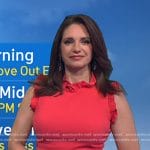 Maria’s red ruffle sheath dress on Today