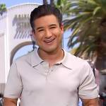 Mario’s light grey polo shirt on Access Hollywood