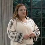 Maxie’s embroidered hoodie on General Hospital