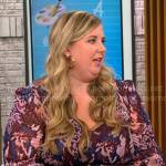 Meredith Draughn’s printed dress on CBS Mornings