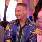 Mike Sorrentino’s blue printed shirt on The View