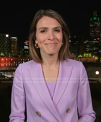 Molly’s lilac double breasted blazer on Today