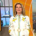 Natalie Morales’ floral shirtdress on CBS Mornings