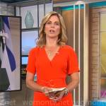 Natalie Morales’ red wrap dress on CBS Mornings