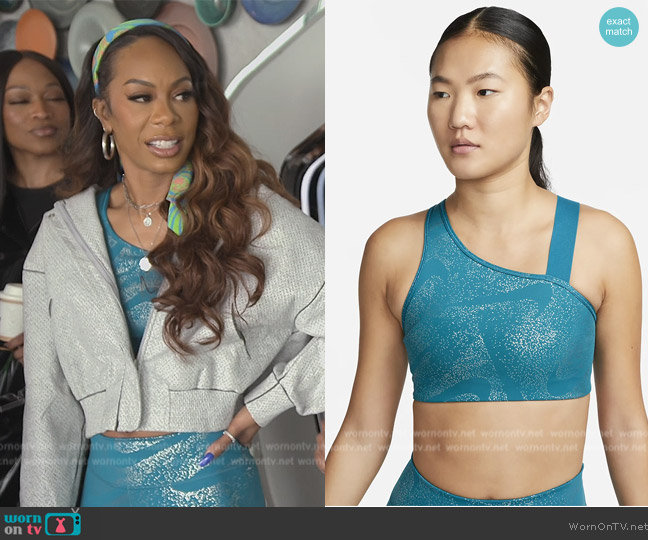 WornOnTV: Sanya's blue metallic sports bra and leggings on The Real  Housewives of Atlanta, Sanya Richards-Ross