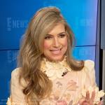 Nikki Novak’s floral applique top on E! News