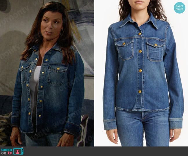 Nili Lotan Olympe Jacket worn by Sheila Carter (Kimberlin Brown) on The Bold and the Beautiful