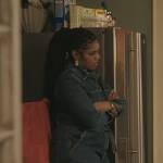 Nina’s denim jumpsuit on The Chi