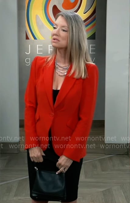 Nina's red blazer on General Hospital