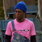 Noah’s pink zipper print tee on Bunkd