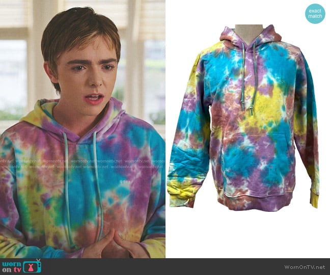 Obey Mini Bold Recycled Tie Dye Hoodie worn by Skye (Elsie Fisher) on The Summer I Turned Pretty