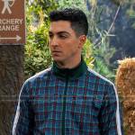 Parker’s green and blue plaid tracksuit on Bunkd