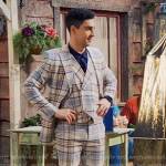 Parker’s white plaid suit on Bunkd