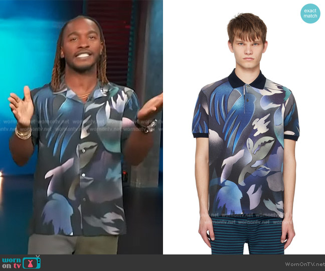 WornOnTV: Scott’s blue floral print shirt on Access Hollywood | Scott ...