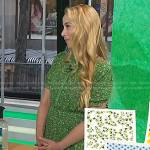 Rachel Rothman’s green floral dress on Today