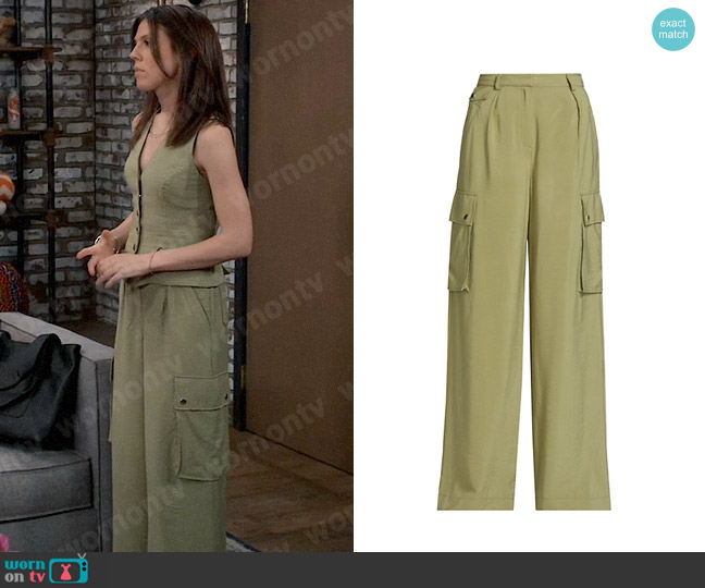 Ramy Brook Emil Pants worn by Kristina Corinthos-Davis (Kate Mansi) on General Hospital