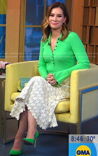 Michael Kors Knee-length Dresses worn by Rebecca Jarvis as seen in Good  Morning America on June 27, 2023