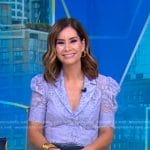 Rebecca’s lilac lace blouse on Good Morning America