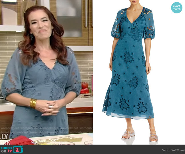 Rebecca Taylor Honeysuckle Dress worn by Amy Goodman on Live with Kelly and Mark