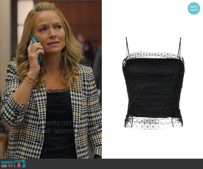 Reformation Amber Top worn by Lorna Crane (Becki Newton) on The Lincoln Lawyer