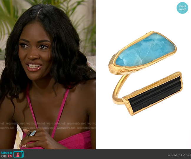 Charity’s turquoise ring on The Bachelorette
