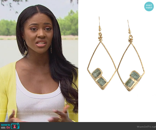 Robyn Rhodes Charity Earrings worn by Charity Lawson on The Bachelorette