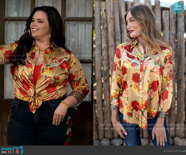 Rodeo Lovely Jenny Button Up worn by Lou Hockhauser (Miranda May) on Bunkd