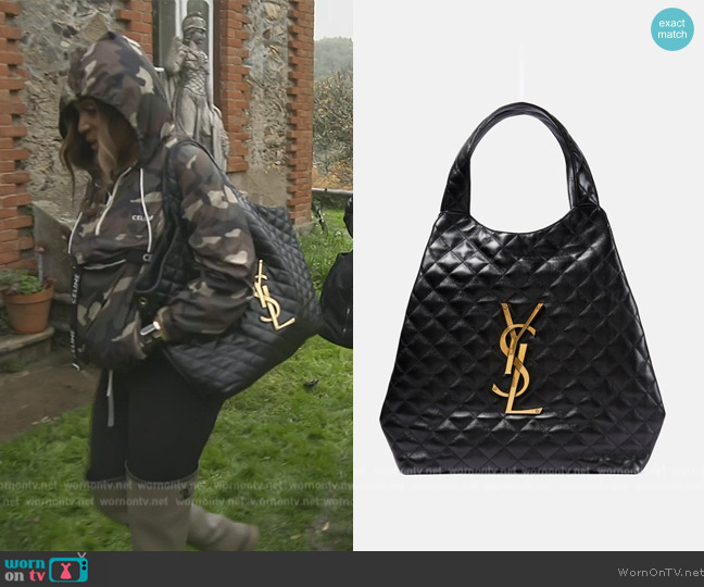 Saint Laurent Icare Maxi quilted leather shopper worn by Marlo Hampton on The Real Housewives of Atlanta