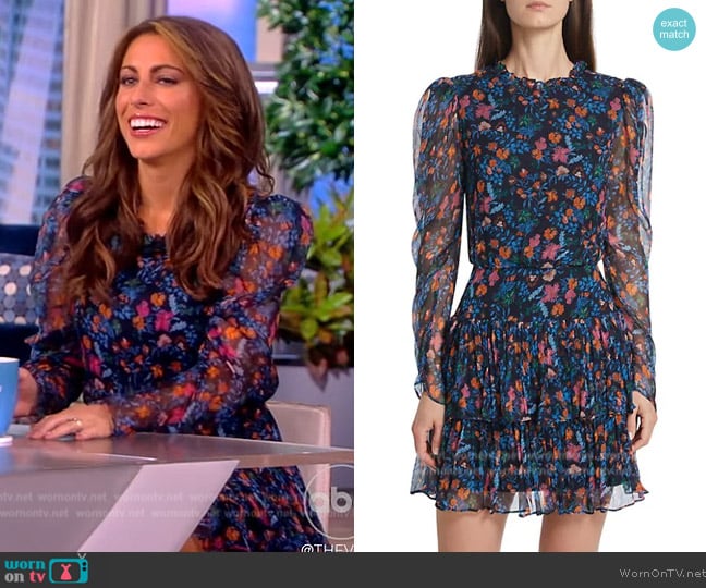 WornOnTV: Alyssa’s floral print ruffled mini dress on The View | Alyssa ...