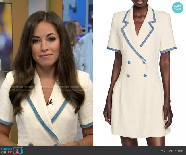 Sandro Seville Tweed Blazer Dress worn by Kaylee Hartung on Today