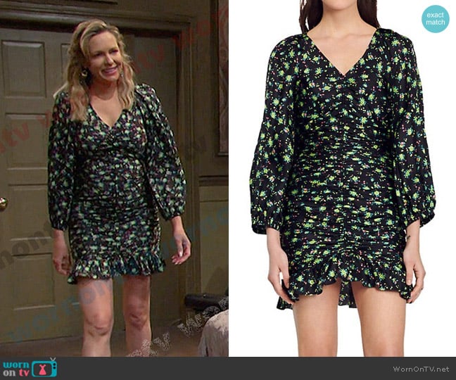 Sandro Novalee V Neck Dress worn by Nicole Walker (Arianne Zucker) on Days of our Lives