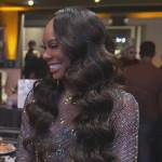 Sanya’s crystal embellished top and skirt on The Real Housewives of Atlanta