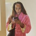 Sanya’s pink velvet robe on The Real Housewives of Atlanta