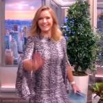 Sara’s snake skin print mini dress on The View