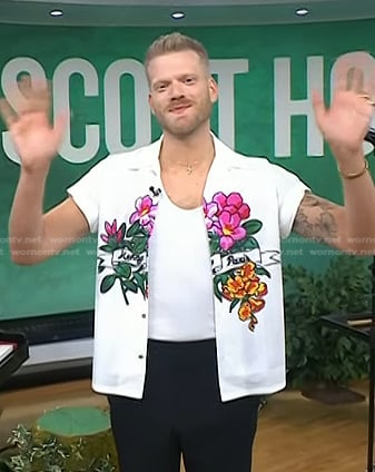 Scott Hoying's white floral shirt on Today