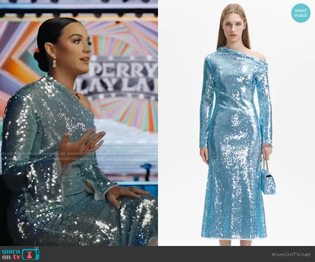 WornOnTV: Katy Perry’s sequin asymmetric dress on Good Morning America ...